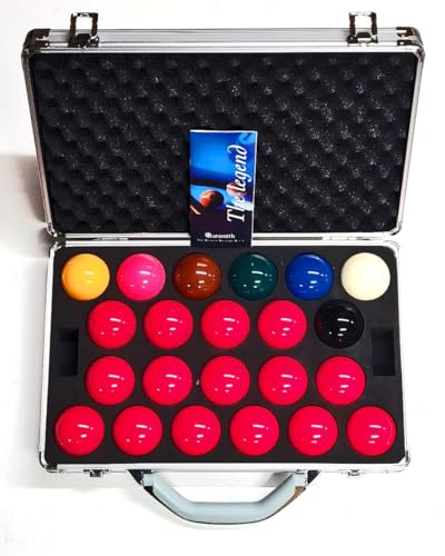 SGL ARAMITH PREMIER 2 1/16 FULL SIZE SNOOKER BALLS WITH ALUMINIUM CARRYING CASE**