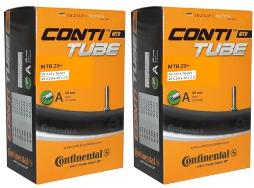 2 x Continental MTB 29 (29 x 2..6-2,78 tum) Schrader-ventil innerslang