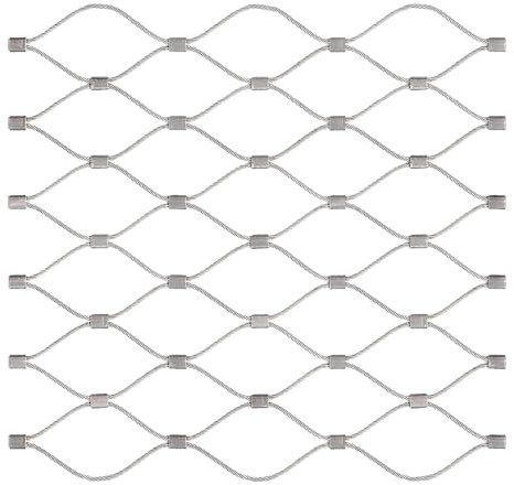 GONCBKVN Drahtseilnetz aus Edelstahl, Hochleistungs-Sicherheitsschutzseilnetz, Flexibles Kabelgeländernetz, Tierbarriere, Gartenzaunnetz