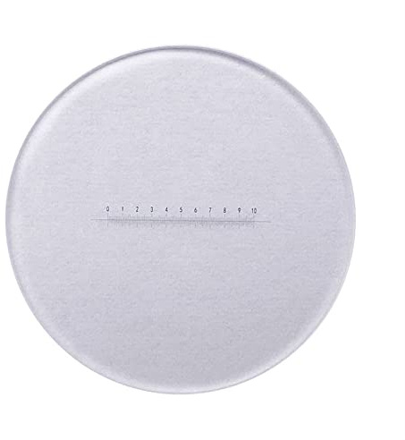 Mikroskop X = 10 mm okulär mikrometer DIV 0,1 mm linjal horisontell mätokulär kalibreringsdiameter 20 mm – 29 mm för mikroskop (20 mm)