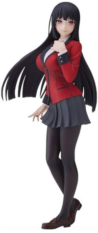 Qixiaan Anime Girl Statue Jabami Yumeko Anime Figure 18 CM Jabami Yumeko Statua Cartoon Cute Girl Standing Pose PVC Modello Desktop Ornamento Regali per i fan