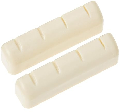 HANABASS 4 Pcs Banjo String Nuts Replacement Accessories Banjo Bridge Saddles for Stable Sound Melody