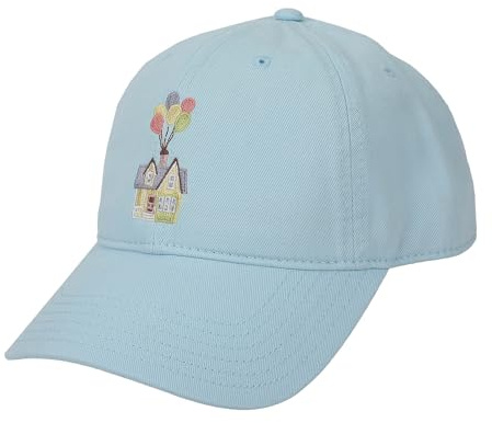 Bioworld Pixar Collections Up House with Balloons Blue Washed Cotton Twill Dad Cap