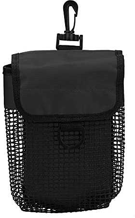 NDiyueAa Diving Gear Bag for Scuba, Outdoor, Portable, Lightweight, Mesh Equipment Bag Package with Buckle, Water Resistant, Large Capacity, for Diving Gear Storage (Black)