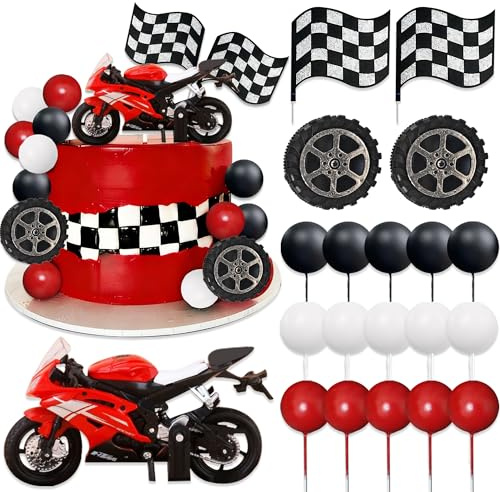 Dirt Bike Party Decorations Motorbike Cake Decor Motorcycle Man Birthday