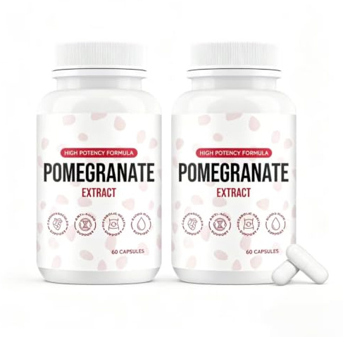 Granatäppleextrakt – Stöder energinivåer, 60 antal | Hel frukt hämtad. Stöder cirkulation och hjärtfunktion. Ren formel med en ingrediens