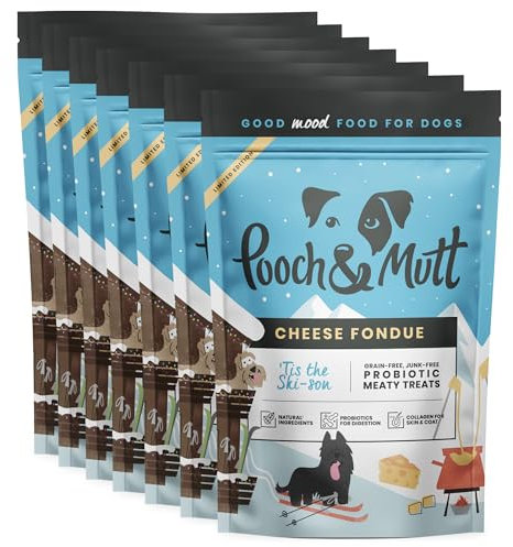 Pooch & Mutt - Cheddar Cheese Dog Treats, Grain Free Dog Training Treat, Pack of 7x120g (Packaging may vary)
