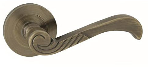 domino Türgriff Drückergarnitur CASABLANKA-R Türdrücker-Set Rosetten-Garnitur M3 ohne Schlossrosette Zimmertür, Bürotür, Kellertür, Innentür Türbeschläge Vintage Bronze