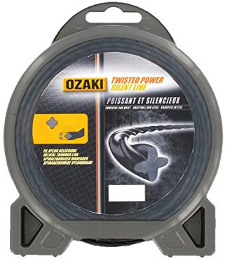 OZAKI - Fil Nylon Hélicoïdal TWISTED POWER SILENT LINE - Ø 3,3mm - L 23m - Fil Aérodynamique - Réduit Le Bruit & Les Vibrations, Noir