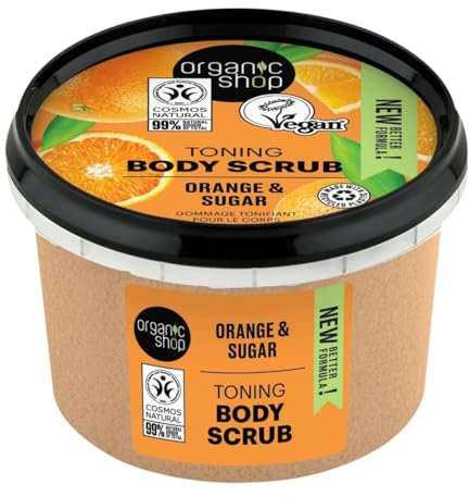 Organic Shop 250ml Body Scrub Toning Orange & Sugar
