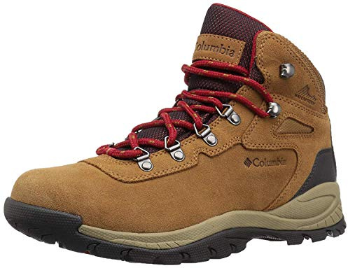 Columbia NEWTON RIDGE PLUS WATERPROOF AMPED Chaussures Montantes De Randonnée Et Trekking imperméables Femme, Marron (Elk x Mountain Red), 40 EU