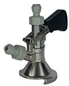 Sudbuy Attacco Innesto Accoppiatore Keg Tipo A o Scivolo- Spillatore Spillatura Fusti - Completo di attacchi rapidi - Birra - Vino - Inox