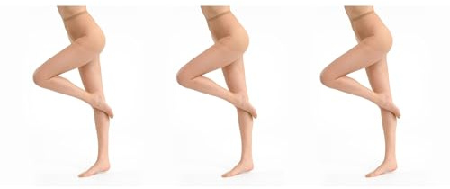Dim MES ESSENTIELS DE DIM Collants Femme 15 DEN Beige (Ambre 008) Medium (Taille fabricant:2) lot de