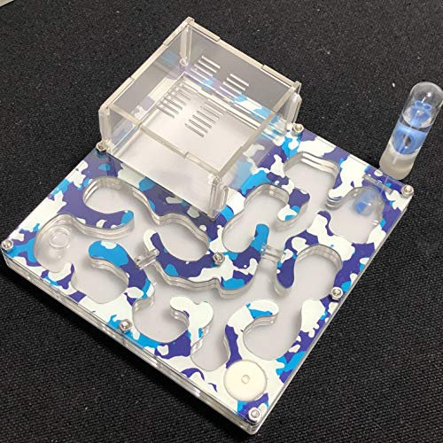 ANT GRAPE 140 * 140mm großer Raum Camouflage-Ameisenfarm-Ameisenhügel Pädagogisches Formicarium mit Feuchtigkeits- und Wasserzufuhr für LIVE-Ameisen (Camouflage Winter)