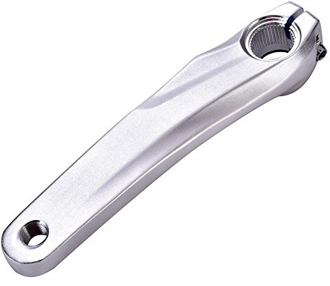 Pédalier de vélo Montagne en Alliage d'aluminium Bicyclette Bras manivelle Gauche pour pédalier 590 610 SLX XT (Argent)-Maillon Hollowtech