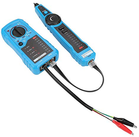 Kabelverfolger, FWT11 RJ11 RJ45 Kabeltester Leitungssucher Multifunktions-Kabelverfolger Toner Ethernet LAN Netzwerk Kabeltester für Netzwerkkabelkollation, Telefonleitungstester, Durchgangsprüfung