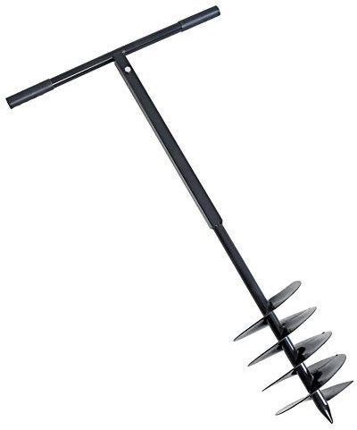 Estexo Tarrière de Terre Foreuse de Sol Perceuse à Main 200mm perceuse