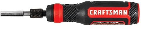 CRAFTSMAN 4V Electric Screwdriver Set, 300 RPM, Micro-USB Charging Port, 3-Stage Battery Charge Indicator (CMHT66718B20)