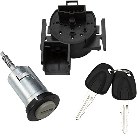 KASturbo Interruttore di Blocco dell'accensione con Chiavi per Vauxhall Corsa Meriva 0913694 0913652