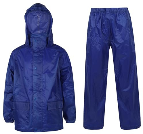 A2Z 4 Kids Waterproof Hooded Rain Suit Jacket & Trouser Set Kids