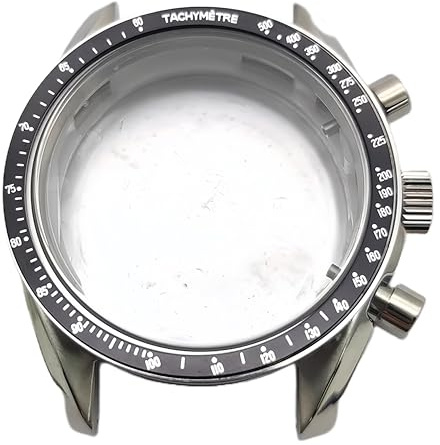 ROUREOX 40MM Acciaio Inossidabile Cassa Orologio, Movimento Quarzo VK63 Cassa Sostituzione, Accessori Orologio Modificato Cronometro Multifunzionale per Omega Speedmaster Collection-7