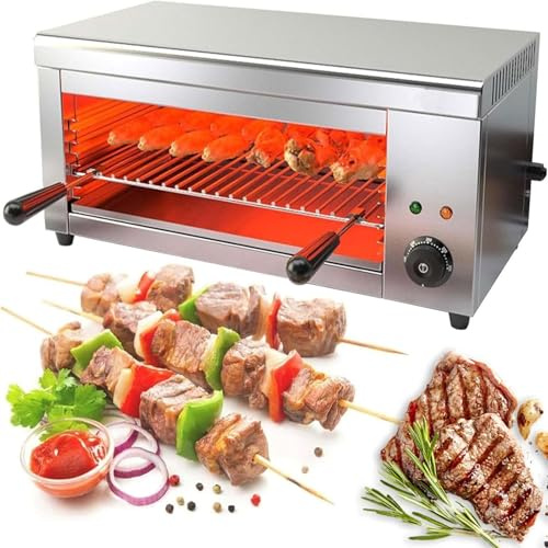 Forno Pizza Elettrico Tutto In Uno - 2000W, 30L, Salamandra A 4 Livelli Regolabili, Controllo Temperatura 50-300°C, Cottura Senza Fumo Per Carne E Verdure