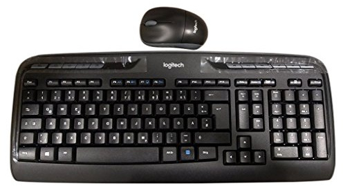 Logitech 920-003967 Wireless Combo MK330 - schnurlose Tastatur und Computermaus (2,4GHz, USB, QWERTZ deutsches Tastaturlayout) schwarz