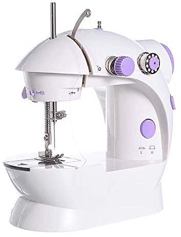 TopHomer Mini Nähmaschine Einstellbar Dual Power-Optionen mit Nachtlicht, Elektrische Reparaturmaschine, Perfekt für Anfänger