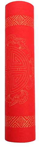 EXCEART 1 Rollo Papel De Arroz Rojo Pareado del Festival De Primavera Papel Pergamino Rojo Chino Papel Festival De Primavera Papel Pareado En Rollo De Papel Red Periódico