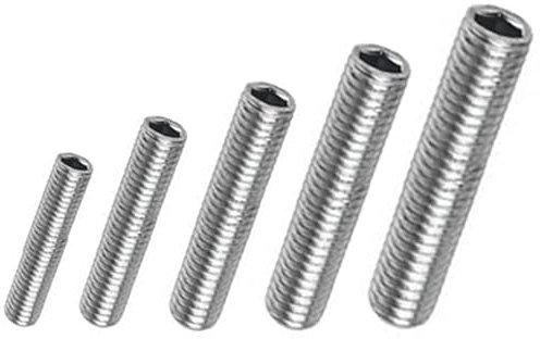 Gewindestift/Madenschraube mit Kegelkuppe - flach Stahl verzinkt DIN913 (50, M6 x 60mm)