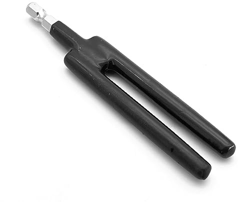 pour perceuse sans Fil ou Enrouleur de Sangle en Acier Inoxydable Noir Impact 6,35 mm