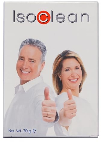 Isoclean Bustine Detergenti per Protesi Dentarie - 10 Bustine - Pulizia Profonda Igienizzante - Compatibili con Protesi Flessibili