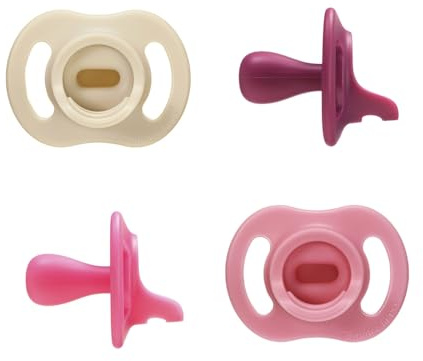 Tommee Tippee Ciuccio Ultra-light StayPut, 6-18 Mesi, Confezione da 4, Ortodontico Succhietto, Design Monoblocco in Silicone