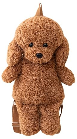 Xijobido Mochila Peluche, Bolsa Suave Infantil De Peluche, Mochila Con Forma De Perro Para Escuela Viajes Niños Mujeres Niñas Al Aire Libre