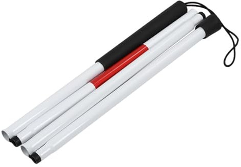 Bastone Pieghevole, Bastone Da Passeggio Pieghevole, Bastne Guida, Guida Riflettente In Lega Di Alluminio Ultraleggera | Accessorio Per Camminatore Per Disabili Regolabile Per Anziani, Antiscivolo, P