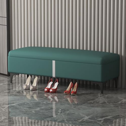 Multi Functal fuskläder piano puff ottoman slish inomhus bänk och fotstöd 100 x 40 x 40 cm (39,4 x 15,7 tum) idealisk sto behållare för vardagsrum och sovrum