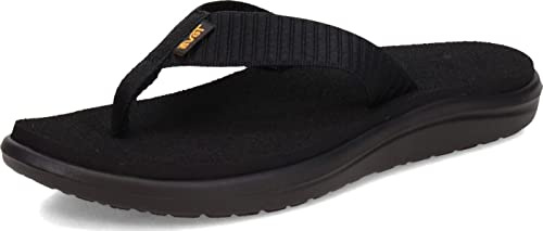 Teva womens Voya Flip Flop, Bar Street Black, 8 US