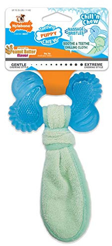 Nylabone Teething Puppy Chill'n Chew Peanut Butter Chew Toy for Dogs and Puppies