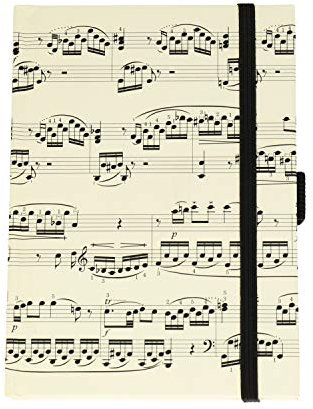 Notizbuch Notenblatt A6 - Schönes Geschenk für Musiker