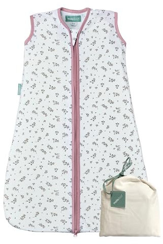 molis&co. Baby Schlafsack Sommer. 100% Baumwolle (Oeko-TEX 100). 0.5 Tog Sommerschlafsack Atmungsaktiv Babyschlafsack 70 cm für Jungen Mädchen Neugeborene 0-6 Monate. Bloom Pink.