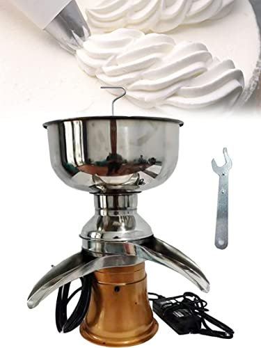 UKLULUAMZ Dairy Professional Whipped Cream Dispenser Electric Cream Separator, 50L/H, Efficient Kitchen Centrifuge Cream Machine for Goats Cows Milk - Get Fresh Cream with This Electric Separator!