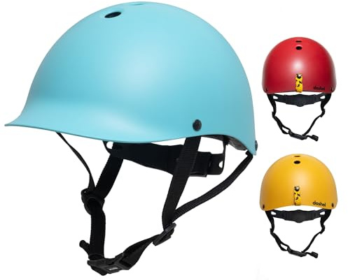 Dashel Eco Kids Bike Helmet - Safety Certified CE EN1078, Made in UK - Adjustable Fit with Recycled Ghostnet Light Loop - Kids Cycling, Scooter and Skate Helmet for Children Age 5-8 Years