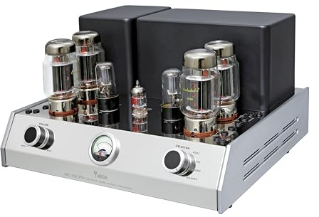 YAQIN MC-88C PRO Integrated Tube Amplifier with MM Phono Input, RCA Inputs and Balance in, Output Power 50W, Tubes KT88×4, AC230V