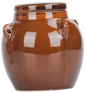ERINGOGO Tarro Sellado Seguro para Miel y Especias de Cerámica de 500 Ml con Tapa Hermética y Uso Multiusos Cocina Doméstica