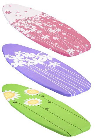 Metaltex Ironing Board Cover-2 Layers Foam Rubber and Cotton Fabric, Spring Garden, 116 x 38 cm, Assorted Models