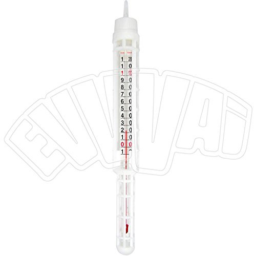 TERMOMETRO CON GABBIA PVC 340 MM PER MISURAZIONE TEMPERATURA VINO BIRRA LATTE