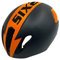SIX2 Helm Aero Black/Orange - S/M 54-57cm Unisex Erwachsene