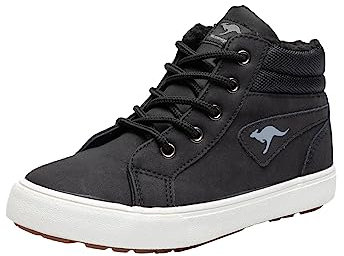 KangaROOS Jungen Kavu I Sneaker, Jet Black White, 37 EU