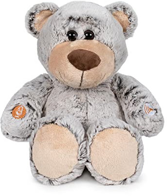 Famosa Softies - Peluche Boutique My Talking Teddy Bear, Osito de Juguete Que Repite lo Que Dices Cuando le aprietas la Mano, Fibra 100% reciclada, niños Desde 0 Meses, Famosa (760020370)