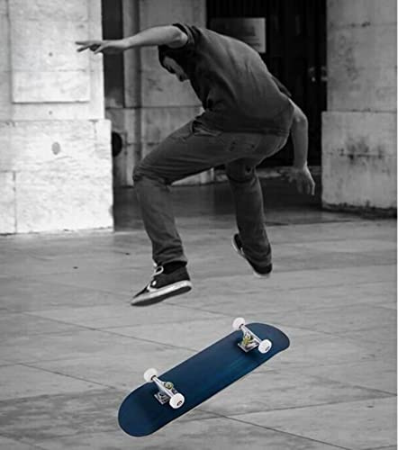 Skateboard Complet pour débutants Enfant Adulte, Skateboard 79 * 20 * 8.5 cm à 7 Couches Double Kick Deck concave Skate Board avec T-Tool pour Filles garçons débutants et Professionnels